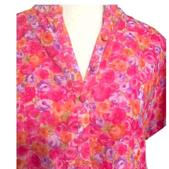 RESET by Jane Pink Smocked Ruffle Dress Size Medium - Picture 8 of 12